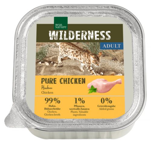 Real Nature Wilderness macska tálka adult csirke 16x100g