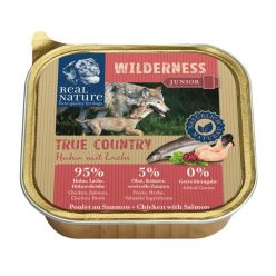   Real Nature Wilderness kutya tálka junior csirke&lazac 16x100g