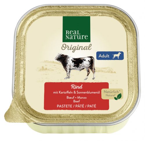 REAL NATURE Classic kutya tálka adult marha 17x100g