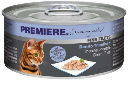 Premiere Fine Filets macska konzerv adult bonito-tonhal 12x80g