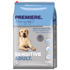   Premiere Sensitive száraz kutyaeledel adult lazac&rizs 12,5kg