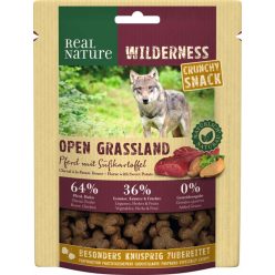   Real Nature Wilderness Open Grassland kutya jutalomfalat  lóhús&édesburgonya 225g