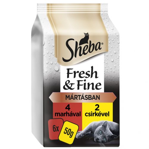 Sheba F&F macska tasak MP húsos 6x50g