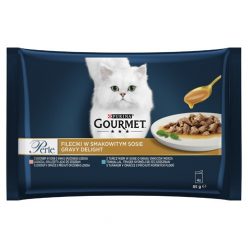 Gourmet Perle Gravy Delight macska tasak MP lazac 4x85g