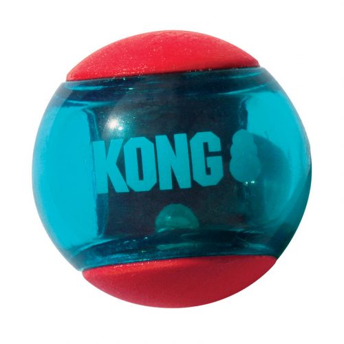 KONG Squeezz Action kutyajáték piros M