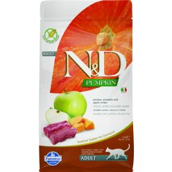   N&D Grain Free szarvas&alma sütőtökkel adult száraz macskaeledel 1,5kg