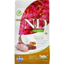 N&D Quinoa Skin&Coat száraz macskaeledel fürj 1,5kg