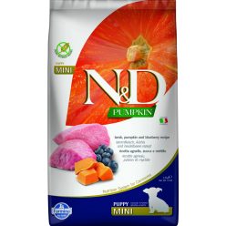   N&D Grain Free bárány&áfonya sütőtökkel puppy mini száraz kutyaeledel 2,5kg