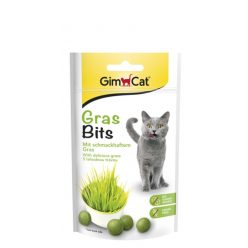 GimCat Gras Bits macska jutalomfalat zöld fű 40g