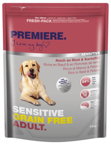 Premiere Sensitive GrainFree száraz kutyaeledel adult marha&burgonya 1kg