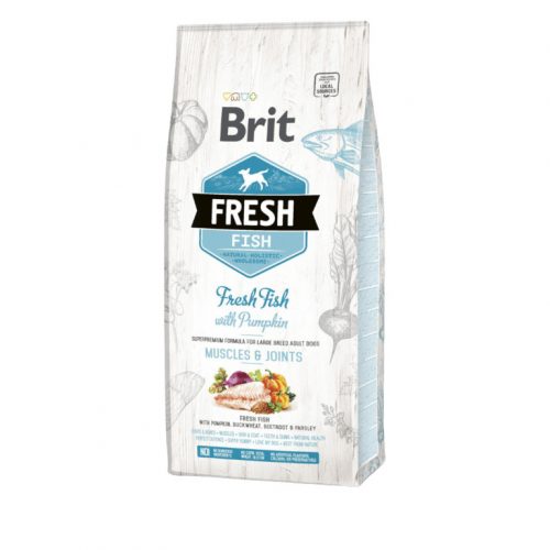 Brit Fresh Large Breed száraz kutyaeledel adult hal 12kg