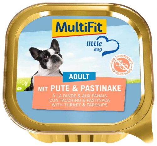 MultiFit Little Dog kutya tálka adult pulyka&paszternák 11x150g