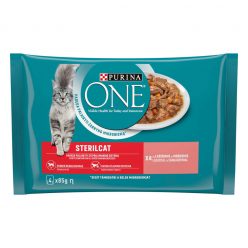 Purina One macska tasak MP steril lazac&sárgarépa 4x85g