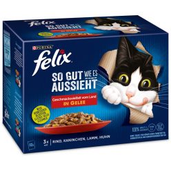   Felix "So gut wie es aussieht" macska tasak MP hús zselés 12x85g