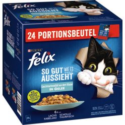   Felix "So gut wie es aussieht" macska tasak MP hal zselés 24x85g