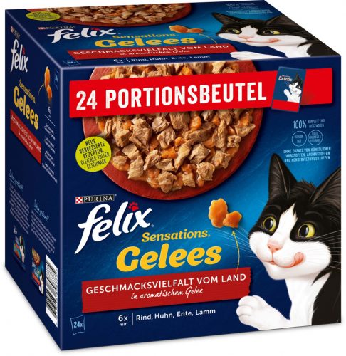 Felix Sensations macska tasak MP hús zselés 24x85g