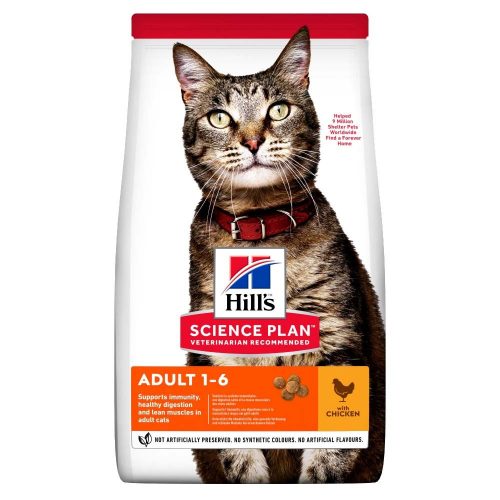 Hill's Science Plan Feline adult száraz macskaeledel csirke 1,5kg