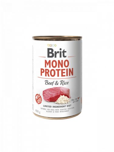 Brit Mono Protein kutya konzerv marha&rizs 6x400g