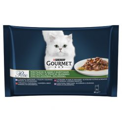   Gourmet Perle macska tasak MP borjú&vad&marha&pisztráng 4x85g