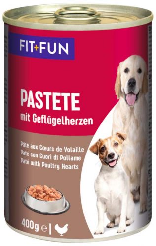 FIT+FUN kutyakonzerv paté adult baromfiszív 6x400g