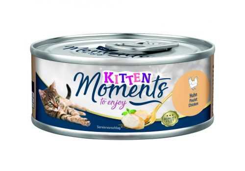 Moments macska konzerv kitten csirke 12x70g