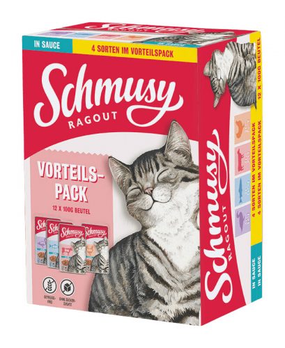 Schmusy Ragout macska tasak MP adult szósz 12x100g