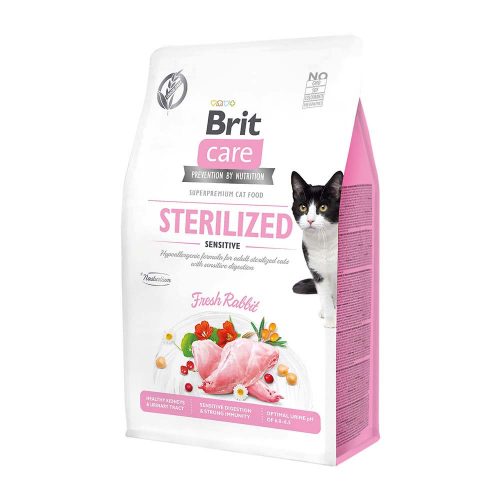 Brit Care Cat Grain-Free Sensitive száraz macskaeledel steril 2kg