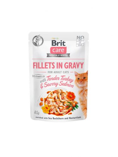 Brit Care macska tasak adult pulyka&lazac 24x85g