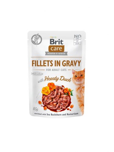 Brit Care macska tasak adult gravy kacsa 24x85g