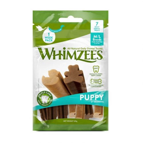 WHIMZEES dental kutya jutalomfalat puppy M/L 7db