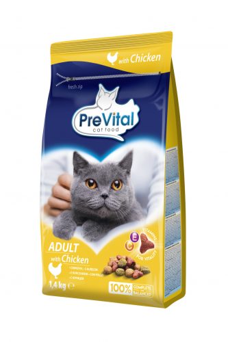 PreVital száraz macskaeledel adult csirke 1,4kg