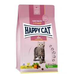 Happy Cat száraz macskaeledel Junior baromfi 300g