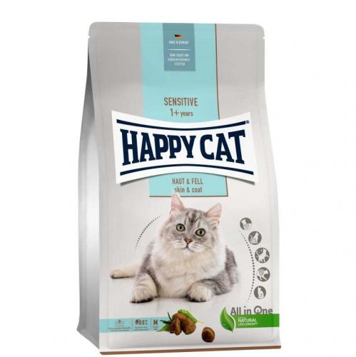 Happy Cat Sensitive száraz macskaeledel adult bőr&szőr 300g