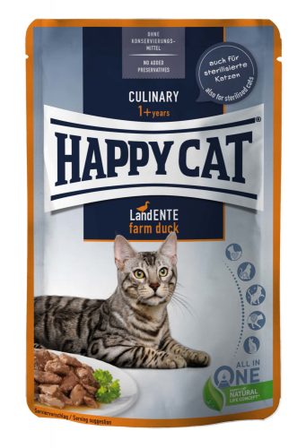 Happy Cat Culinary macska tasak kacsa 24x85g