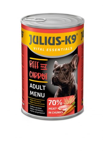 Julius – K9 kutya konzerv adult marha&répa 12x1240g