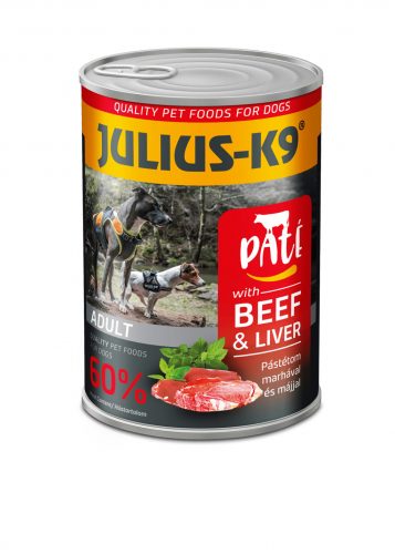 Julius – K9 kutya konzerv adult marha&máj 20x400g