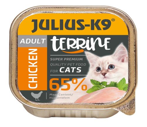 Julius K9 macska tálka adult csirke 16x100g