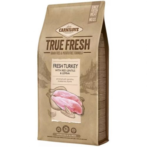 Carnilove True Fresh Adult száraz kutyaeledel pulyka 11,4kg