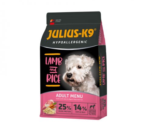 Julius K9 hipoallergén száraz kutyaeledel adult bárány&rizs 3kg