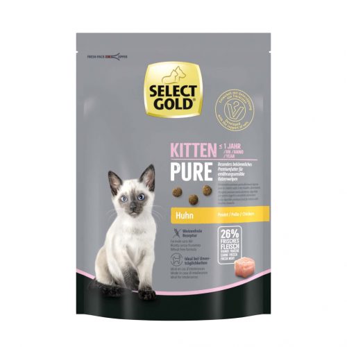 Select Gold Pure száraz macskaeledel kitten csirke 300g