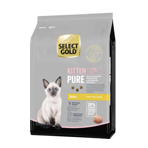 Select Gold Pure száraz macskaeledel kitten csirke 2,5kg