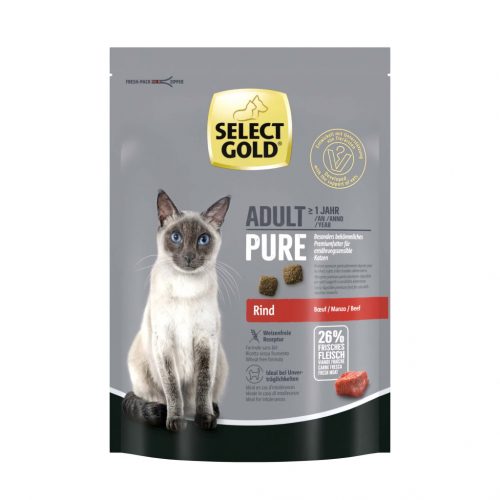 Select Gold Pure száraz macskaeledel adult marha 300g