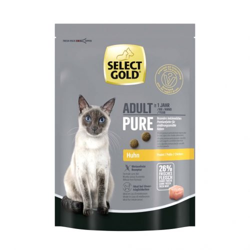 Select Gold Pure száraz macskaeledel adult csirke 300g