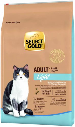 Select Gold száraz macskaeledel adult light csirke 7kg