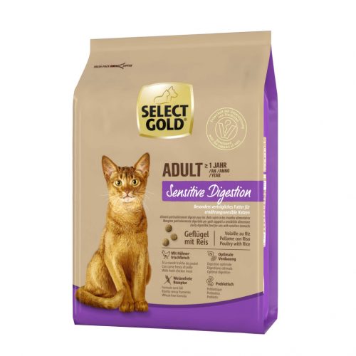 Select Gold Sensitive Digestion adult száraz macskaeledel 2,5kg