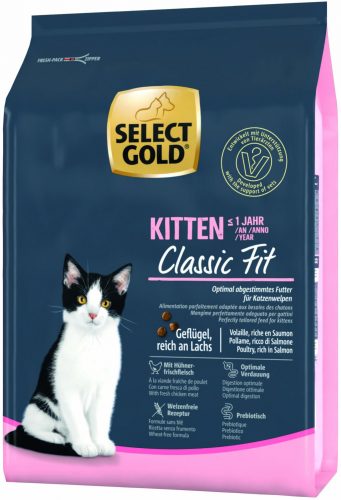 Select Gold Kitten száraz macskaeledel csirke, lazac 2,5kg