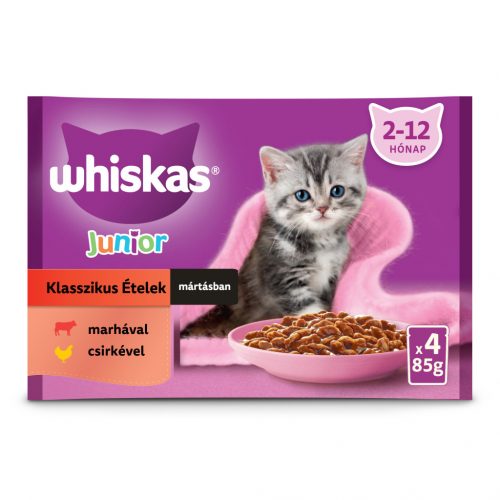 Whiskas macska tasak MP junior húsos 4x85g