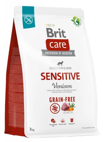 Brit Care Grain-Free száraz kutyaeledel sensitive szarvas 3kg