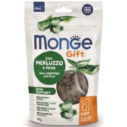   MONGE Gift Filled and Crunchy skin macska jutalomfalat kardhal&aloe vera 60g