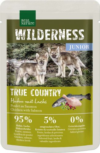 Real Nature Wilderness kutya tasak junior csirke&lazac 12x100g